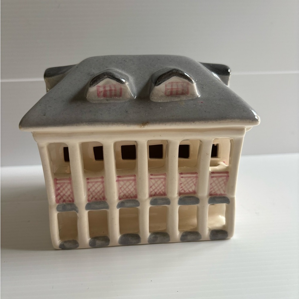 Millard Lister Ceramic House Candle Holder Vintage